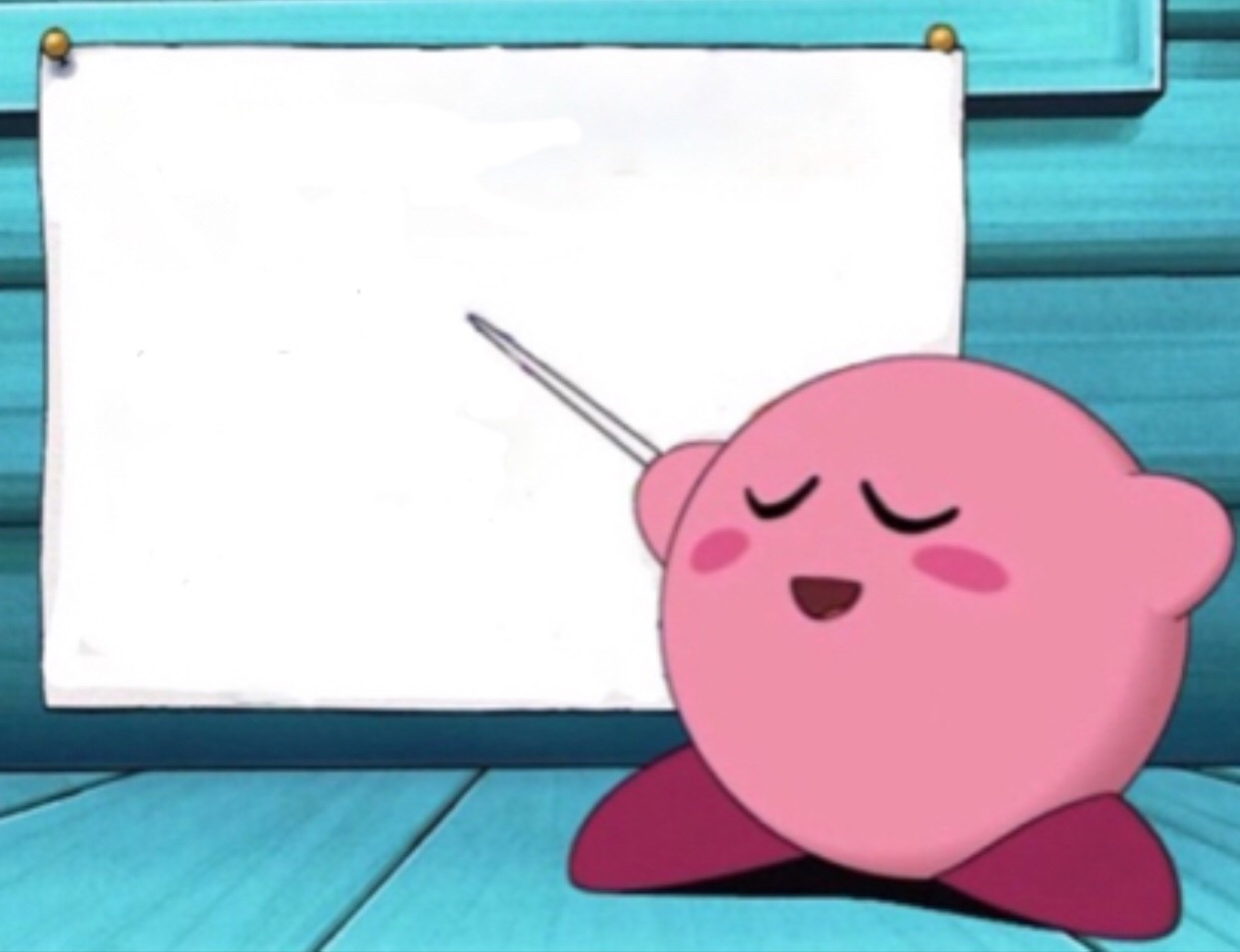 Kirby's lesson  Meme Template