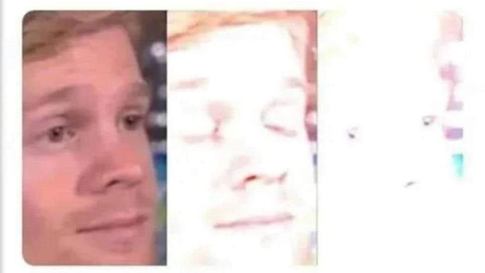 Blinking guy bright  Meme Template