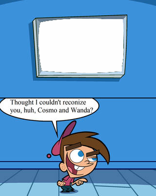 timmy talking about cosmo and wanda thinking there slick  Meme Template