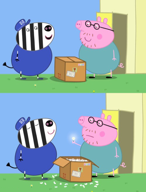 Peppa pig box  Meme Template