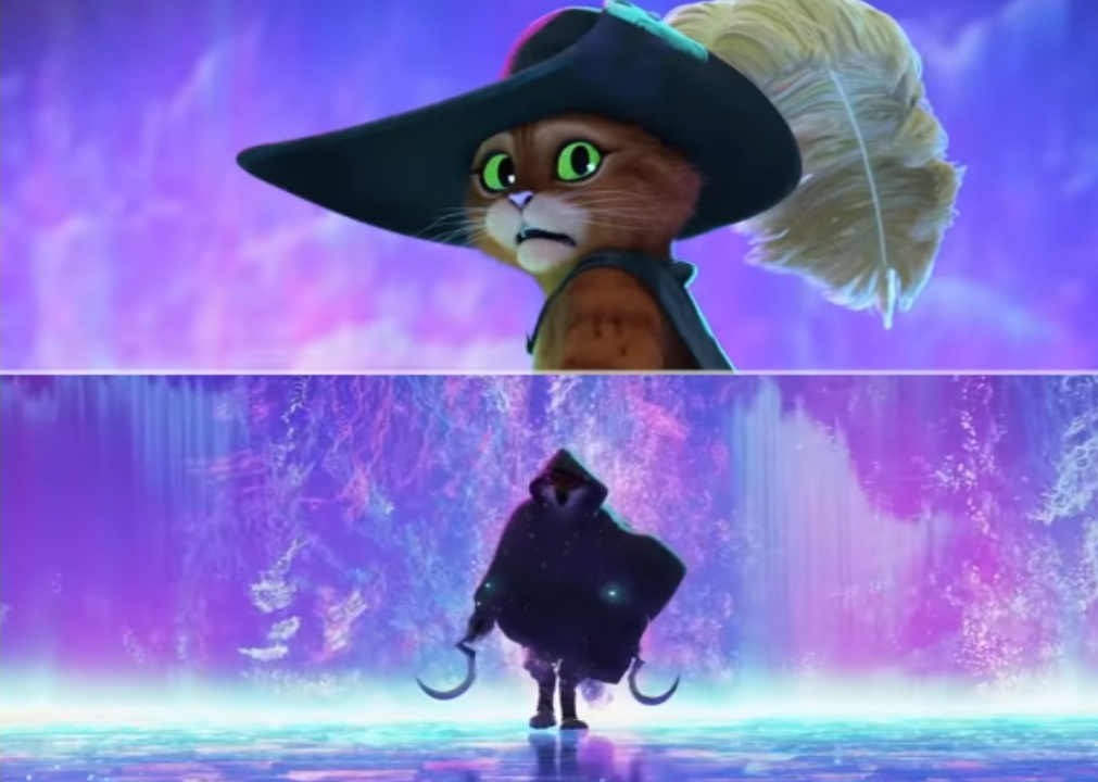 Puss and boots scared  Meme Template