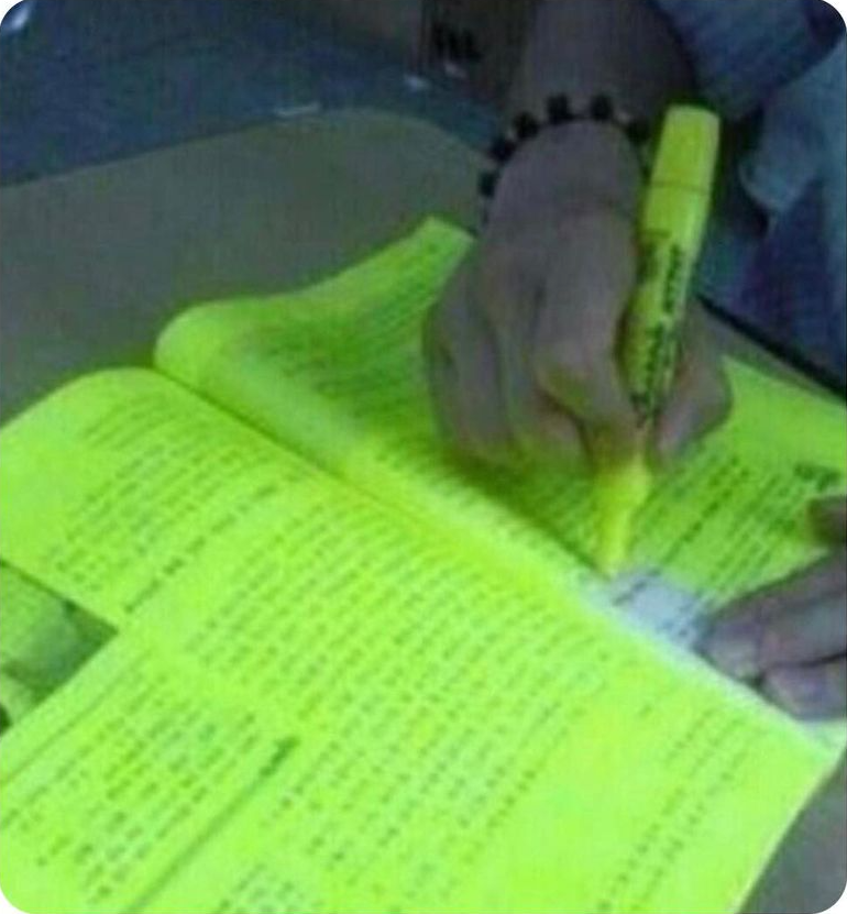 Highlight  Meme Template