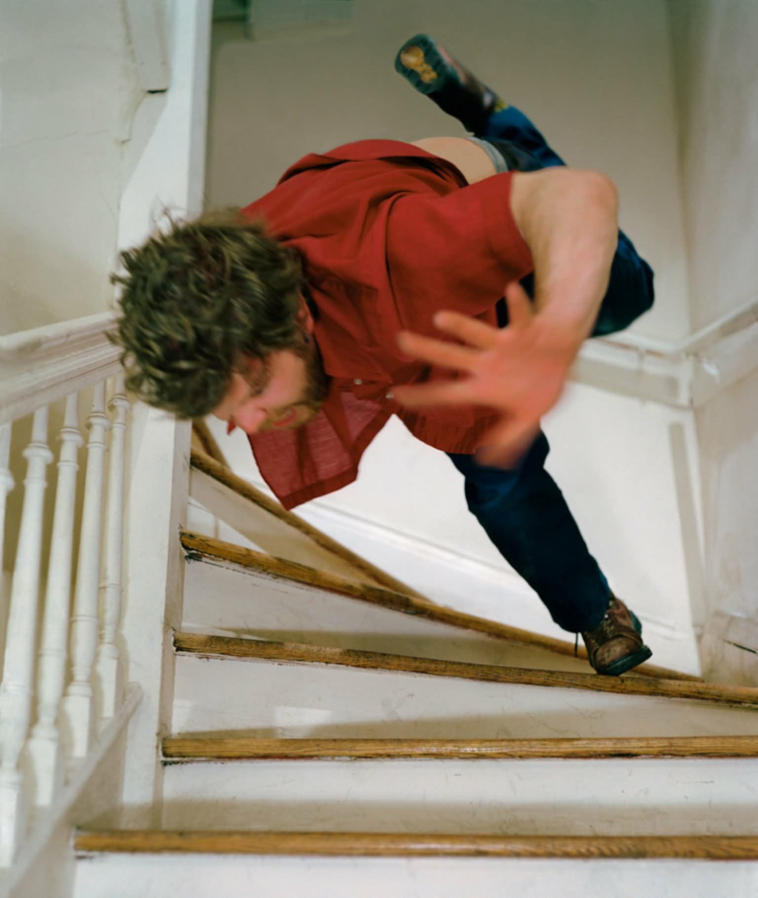 Trip and fall down stairs 26  Meme Template