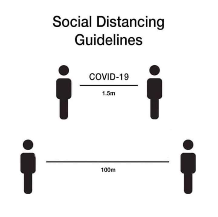 social distancing guidelines  Meme Template