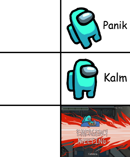 Panik Kalm Panik Among Us Version  Meme Template