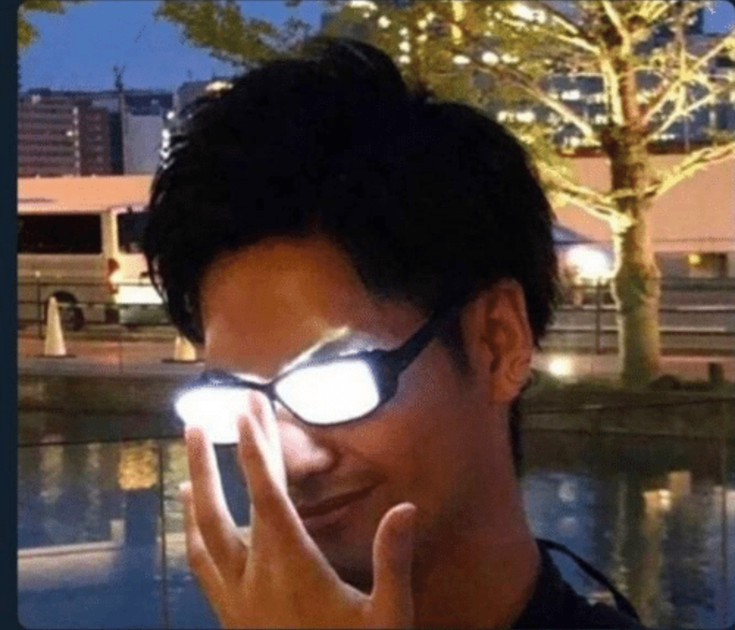 Anime glasses  Meme Template