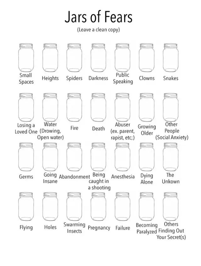 Jar of fears clear version  Meme Template