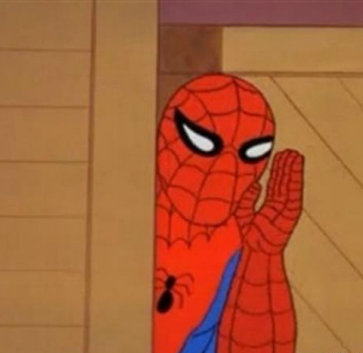 Spider-Man Whisper  Meme Template