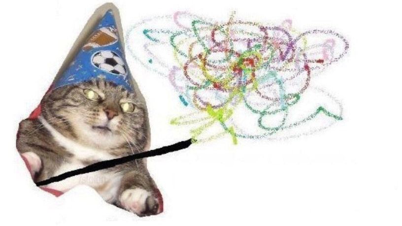 Wizard Cat  Meme Template
