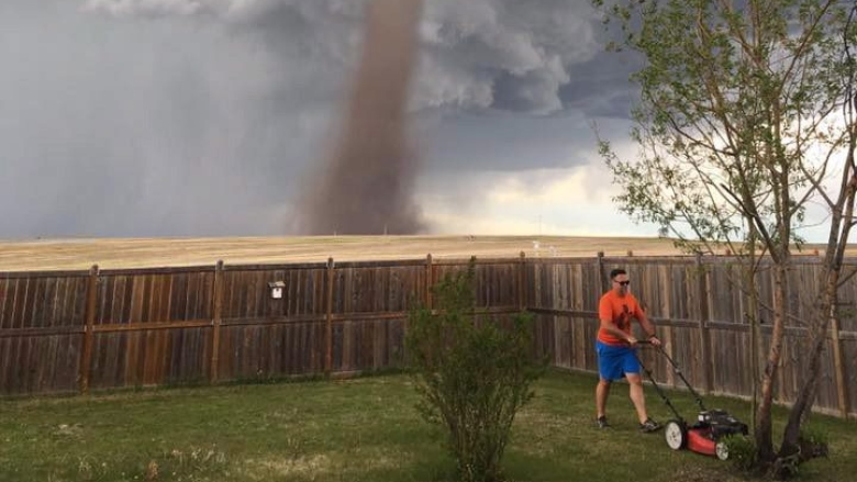 Tornado Lawn Mower  Meme Template