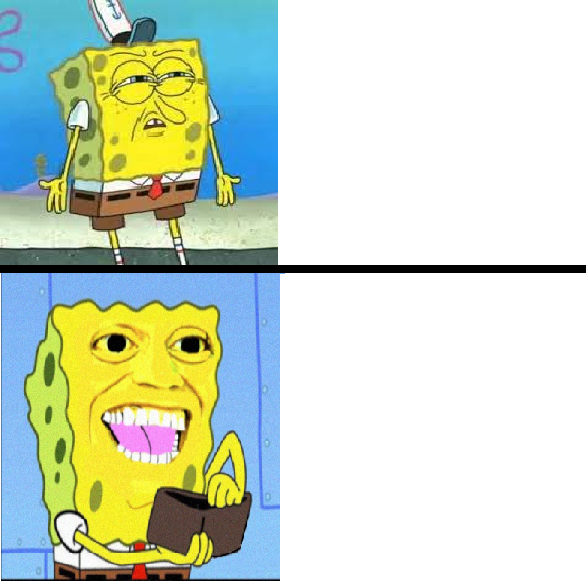 Spongebob money Meme Template