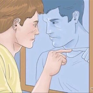 Guy pointing at mirror  Meme Template