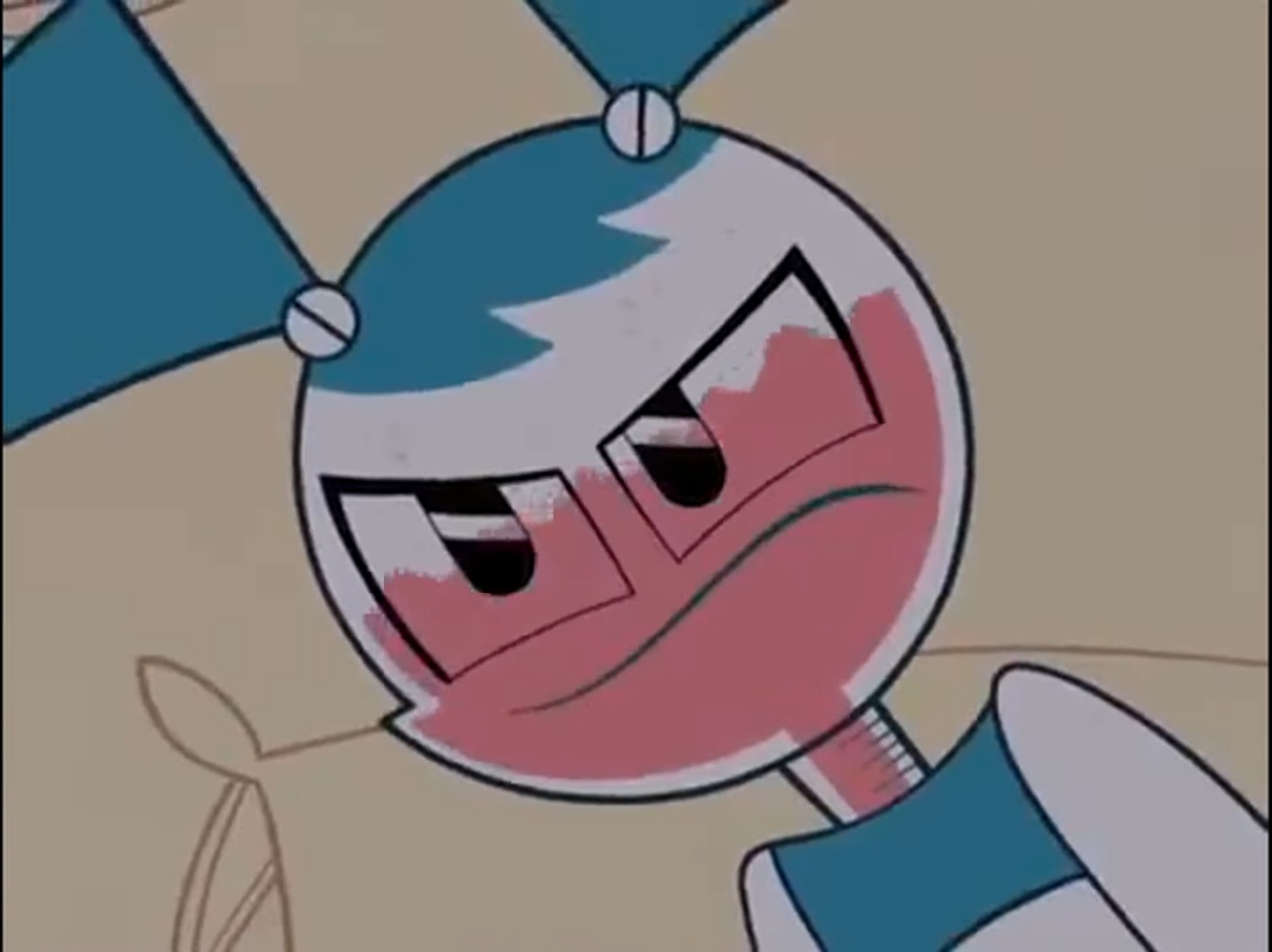 Mildly displeased My life as a teenage robot  Meme Template