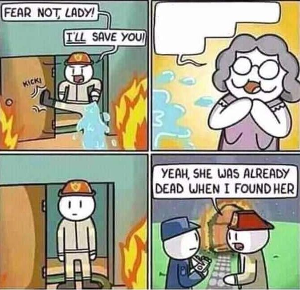 Yeah, she was already dead when I found here.  Meme Template