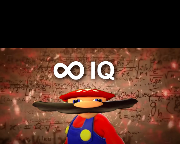 Infinite IQ Mario  Meme Template