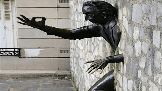 men clipping trough a wall and giving the ok sign  Meme Template