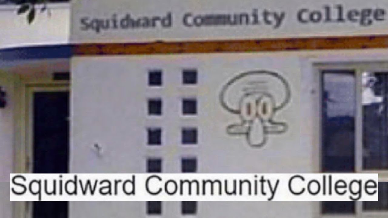 Squidward community college  Meme Template