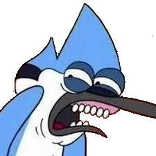 disgusted mordecai  Meme Template