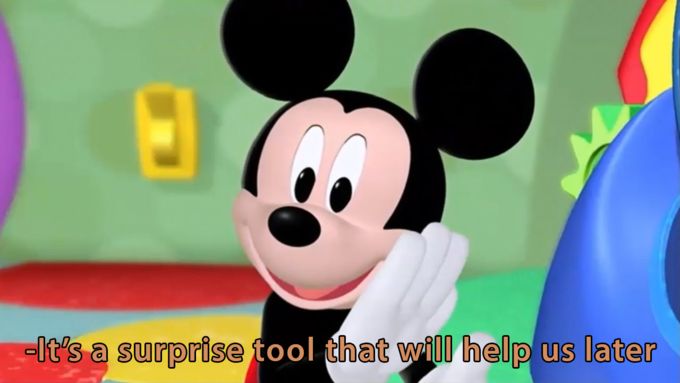Mickey mouse tool  Meme Template