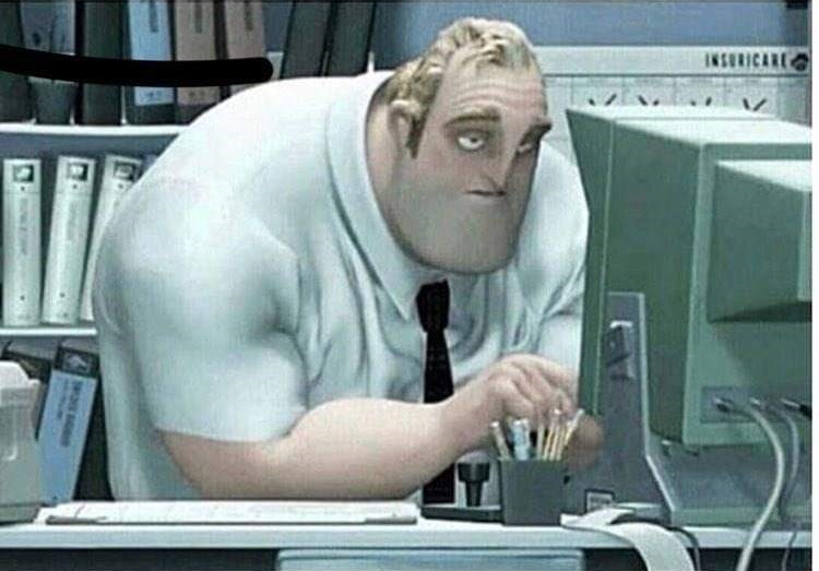 mr incredible at work  Meme Template
