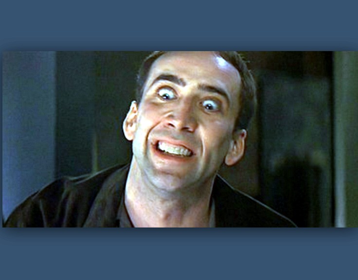 Nicolas Cage psycho  Meme Template