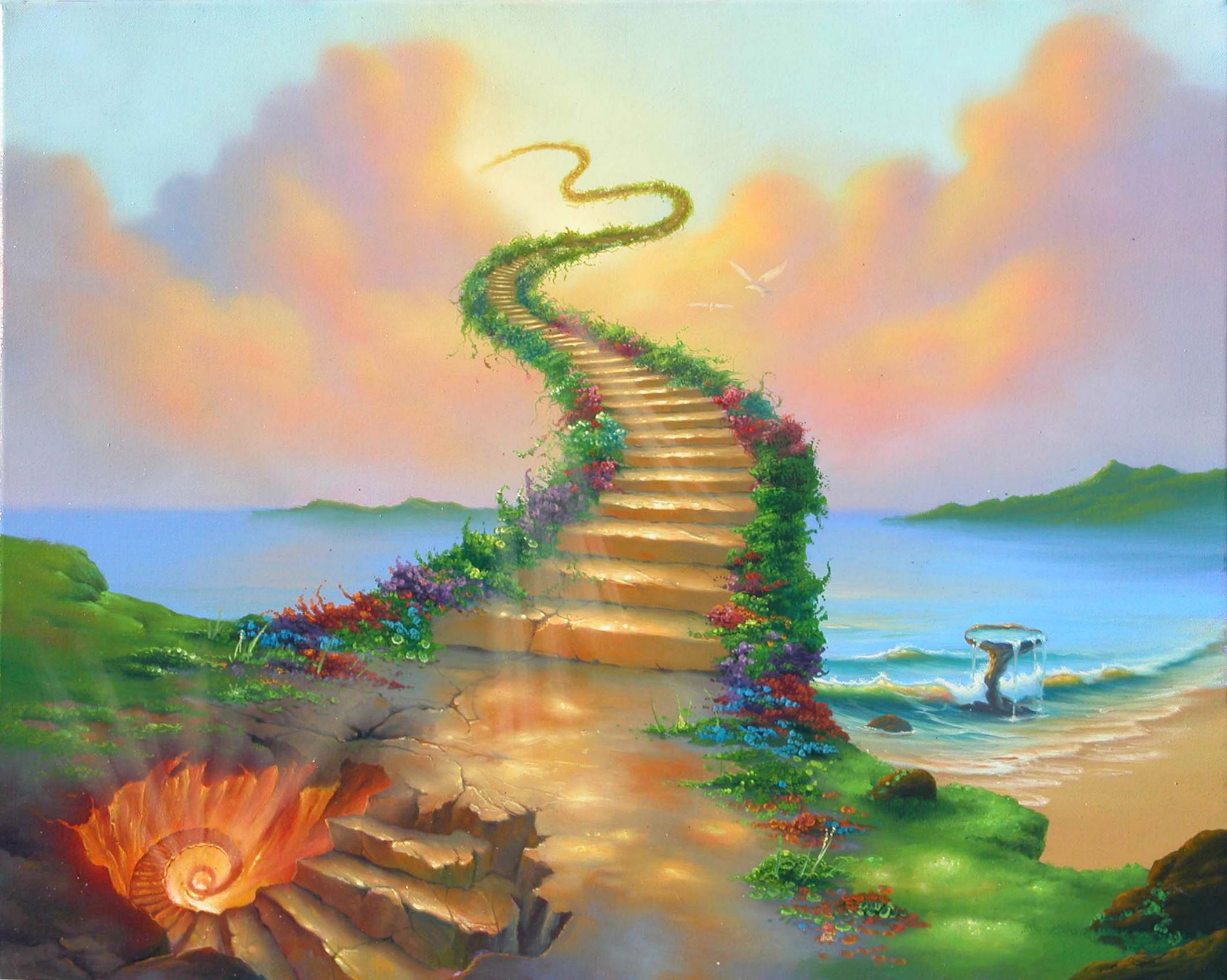 Will you go on the stairway to Heaven or to Hell  Meme Template
