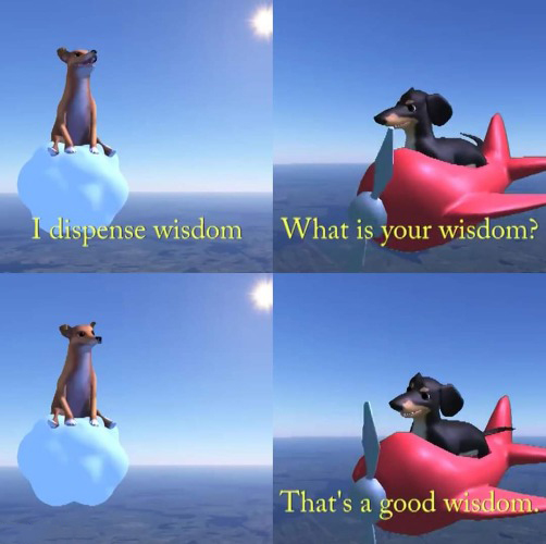 Wisdom dog  Meme Template