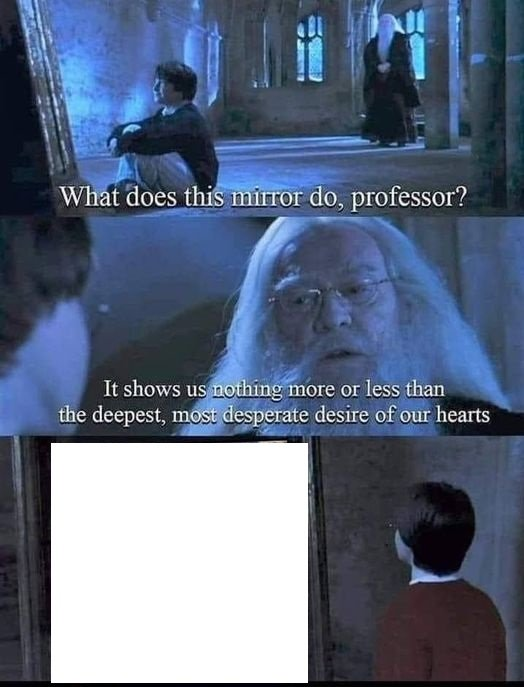 MAGIC MIRROR, HARRY POTTER  Meme Template