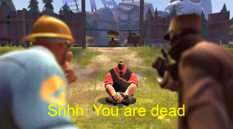 Shhh. You are dead!  Meme Template