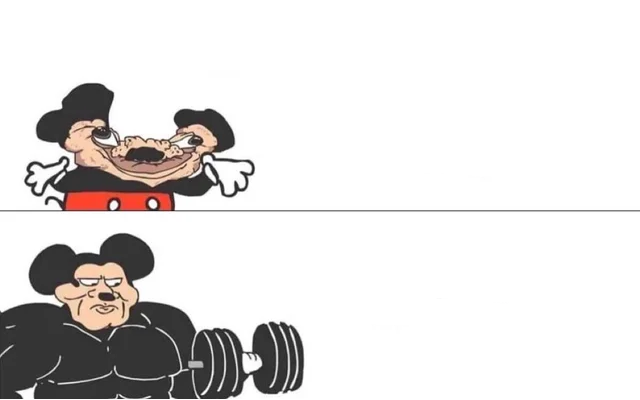 mickey mouse drake  Meme Template