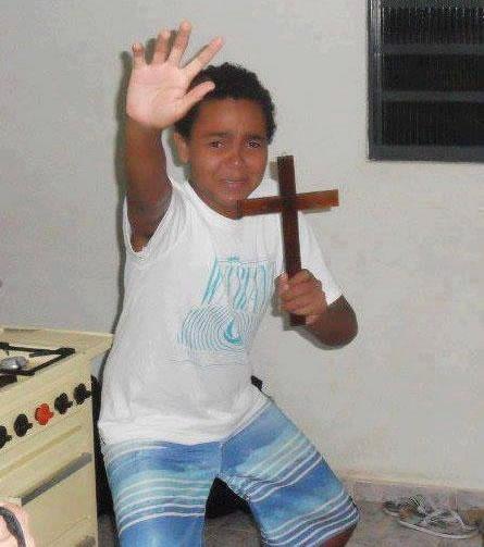 kid with cross  Meme Template